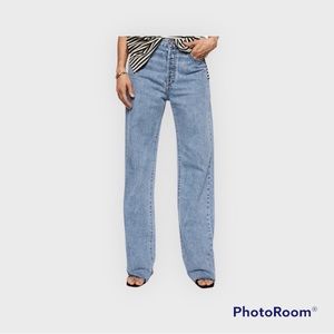 Mango High-rise wideleg jeans in size 6
